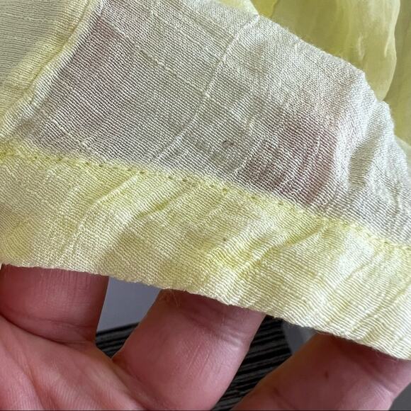 Anthropologie Saturday Sunday Kendra Oversized Tunic Yellow Button-Front S - Picture 12 of 13